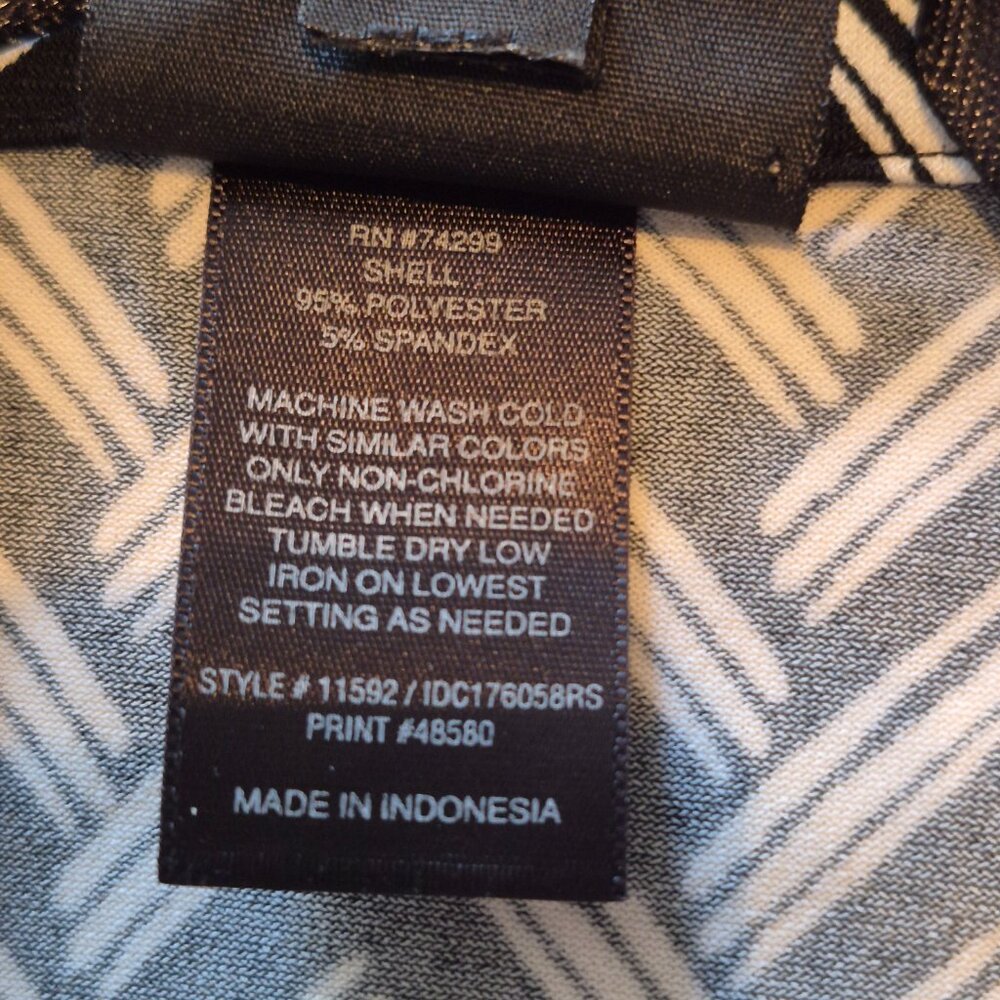 Enfocus Studio Black White Chevron Jumpsuit Size 4 - Picture 4 of 4